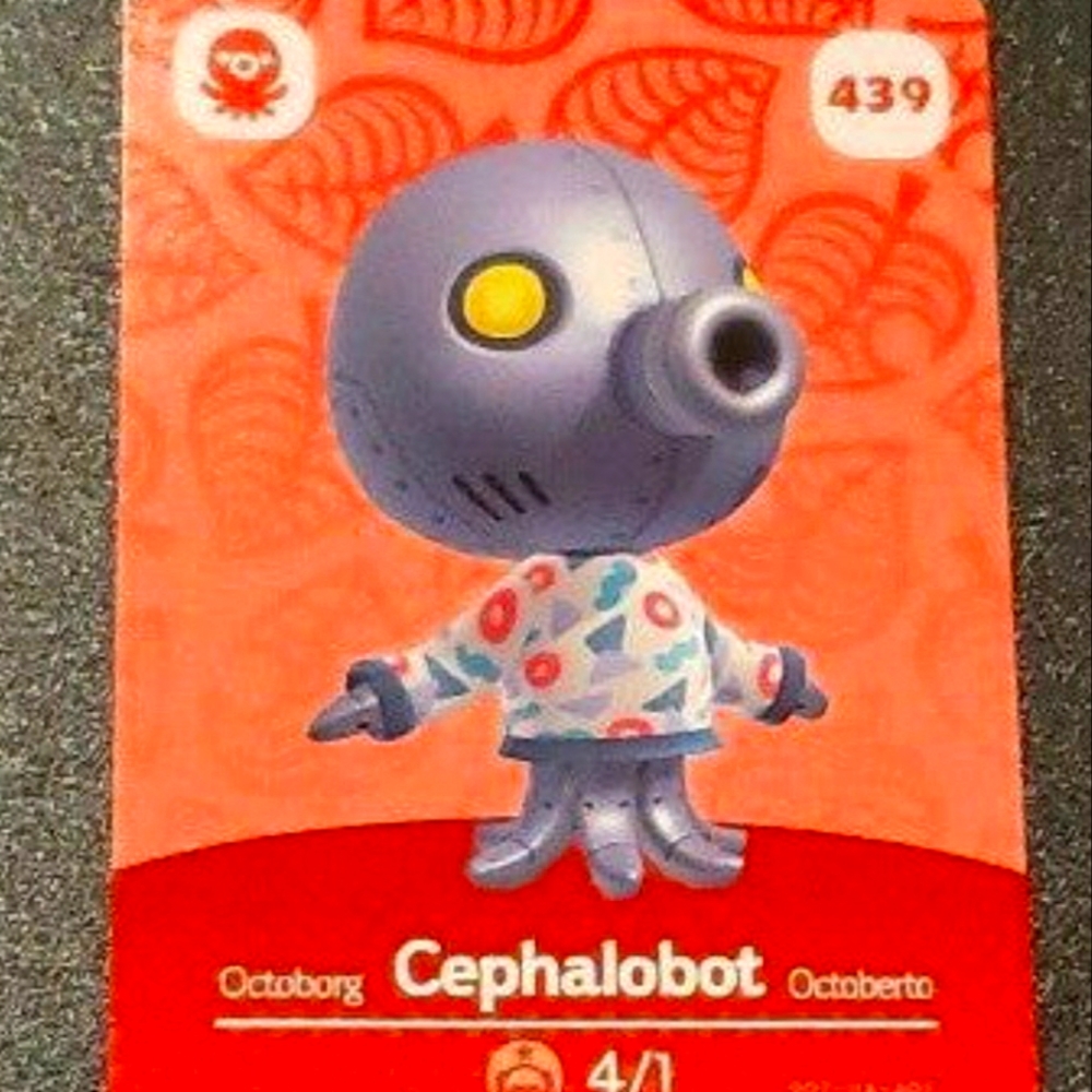3/$12  Cephlobot 439 Animal crossings amiibo card switch